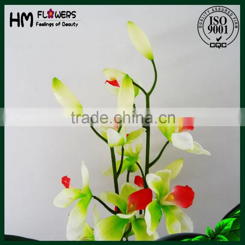 orchids flower high quality artificial pot