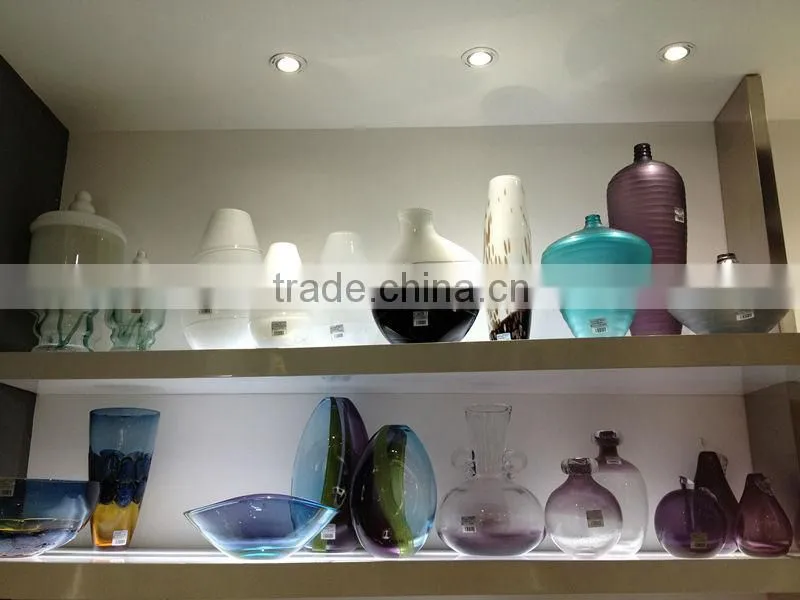 Small colored glass flower Vases Art Glass Collection Vase