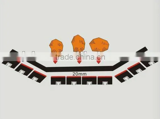 Special rubber material impact cradle using in unloading materical
