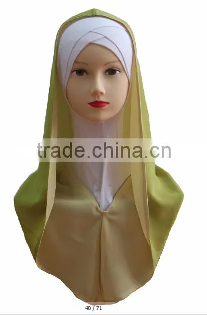 H229 popular muslim chiffon outside hijab
