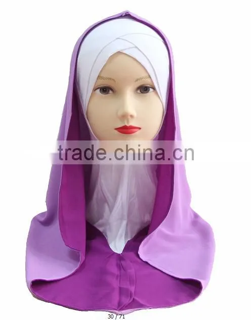 H229 popular muslim chiffon outside hijab
