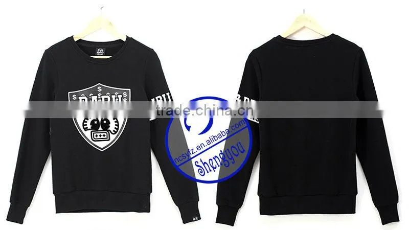 2015 Custom Men Plian Pullover Hoodie Sweatshirts with Printing