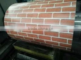 Brick pattern printed ppgi steel coils