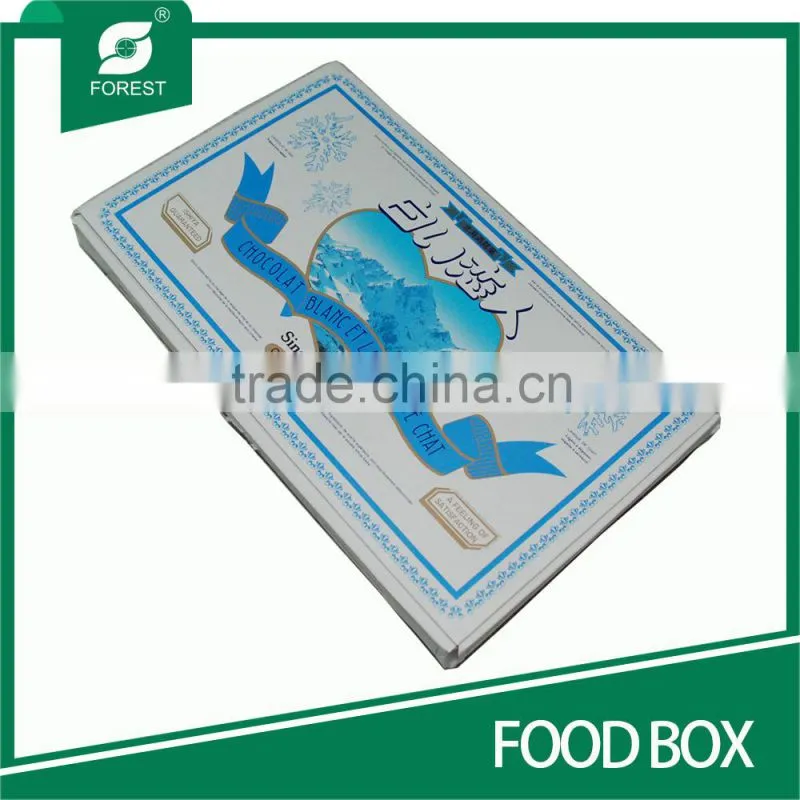 BOOK SHAPE RECTANGLE CARDBOARD FOOD PACKAGING BOXES WITH CUSTOM PRINTING AND LOGO