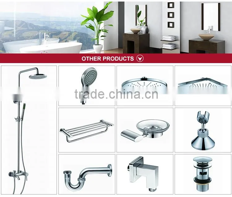 Chrome bath shower mixer set shower combination