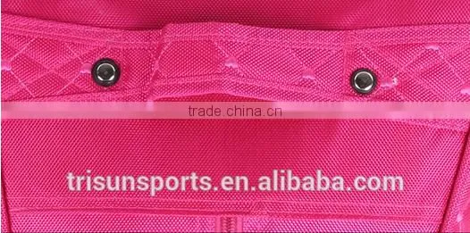 2015 china factory polyester pink color travel trolley luggage bag for girls