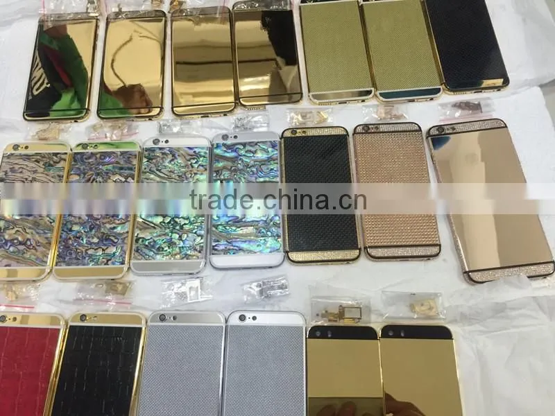 for iphone 6 gold back plate for iphone 6 housing gold back cover