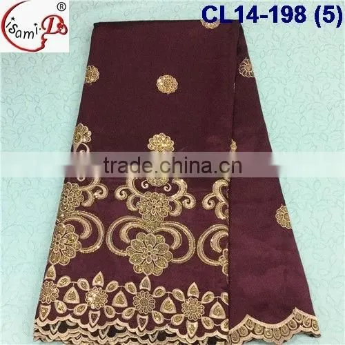 CL14-198 New design good quality george lace fabric,wholesale african george lace