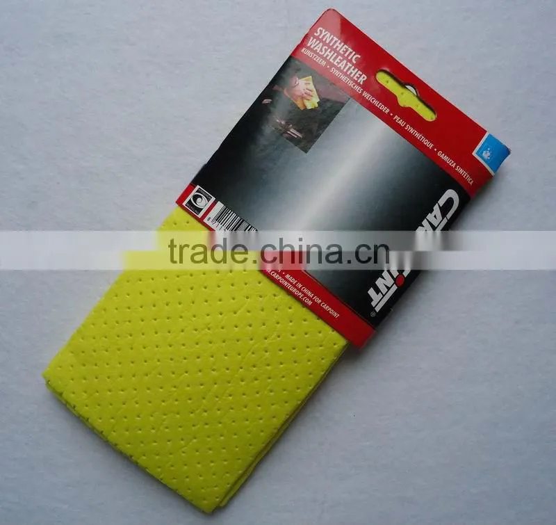 Car window synthetic chamois cleaning cloth