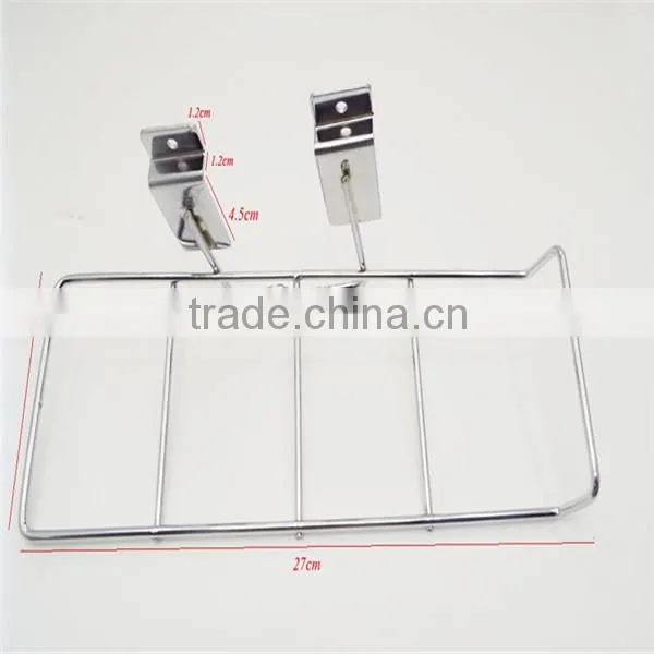 Wholesale Supermarket Metal Chrome Shoes Rack for Display