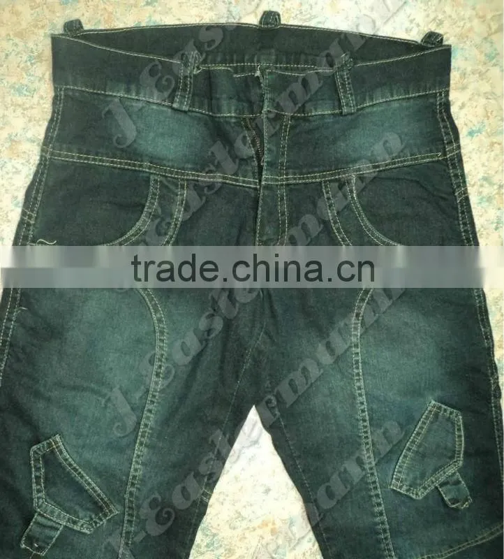 Blue Denim Jeans For Motorcycle with Kevlar