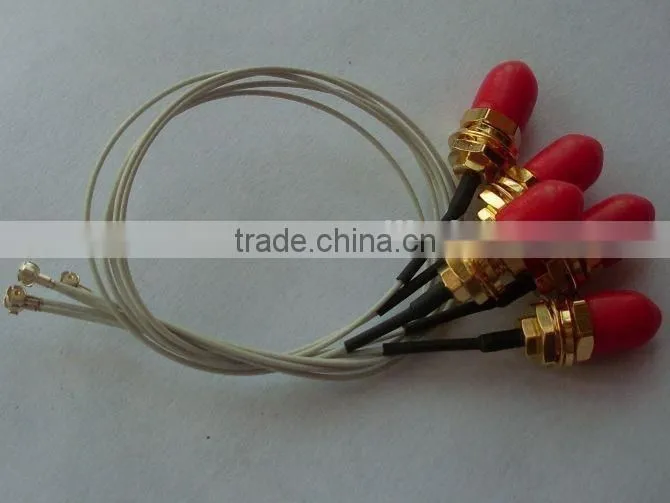 Shenzhen Manufacture RP SMA plug to IPEX plug RG1.13 cable with high performance