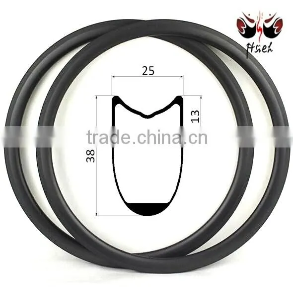 Wholesale!!! lightweight 38mm clincher carbon rims basalt braking surface, clincher carbon rim for road bike wheel