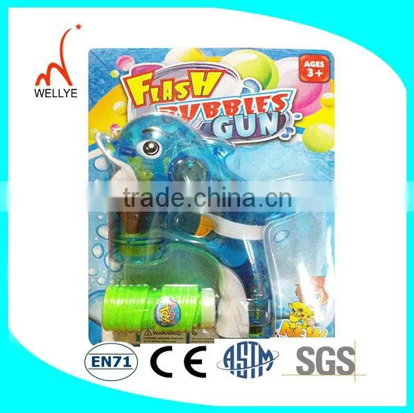 Plastic dolphin bubble gun made in China