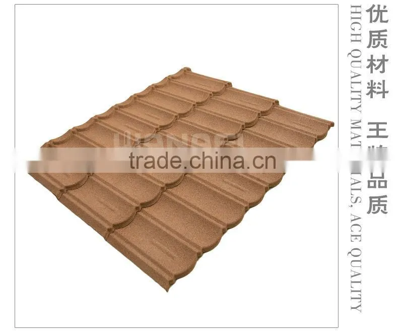 Chinese cheap price high quality Wanael stone coated steel roof/playground roof