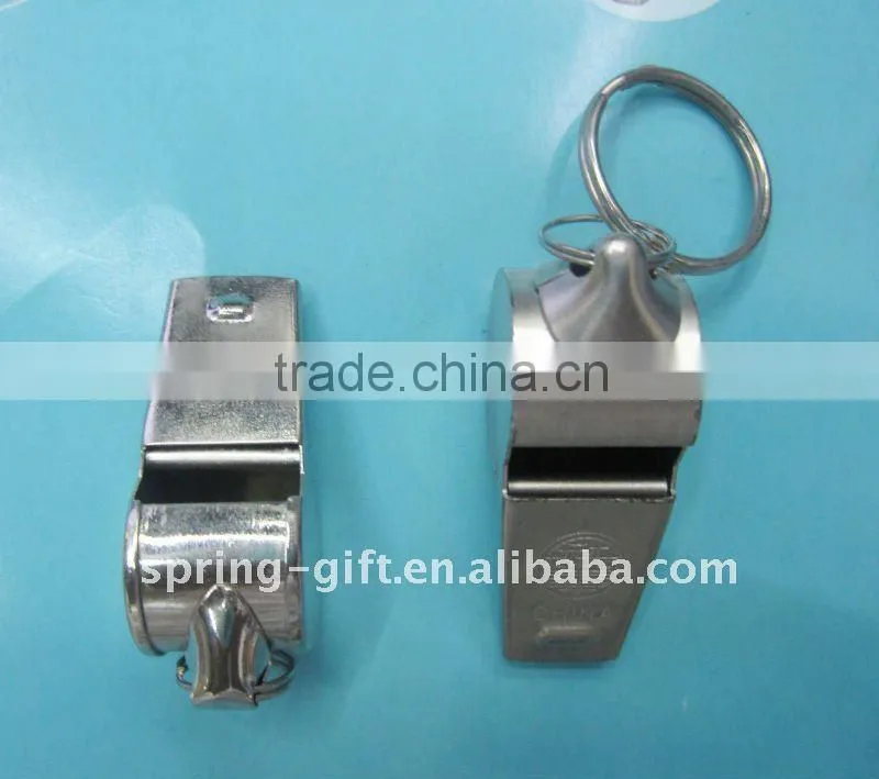 promotion plastic whistle/ metal whistles / custom whistle keychain