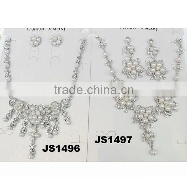 fashion kids pearl necklace and earring set