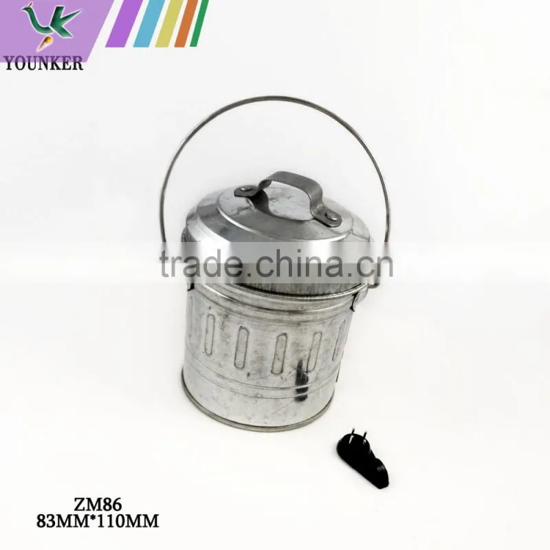 Decorative Galvanized Tinplate Metal Ashtray Bucket