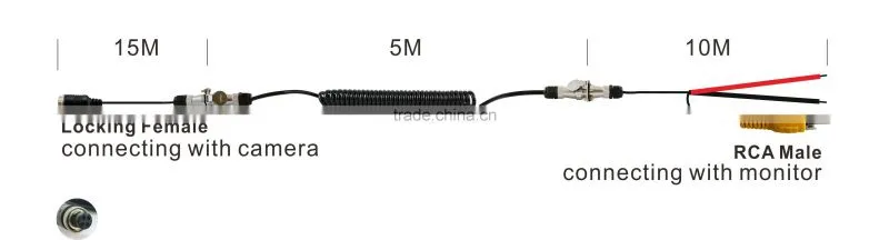 CA-CTRAILER-CABLE, 5pin or 7pin extra thick trailer cable/ extension cable for caravan, truck (locking/RCA interface available)