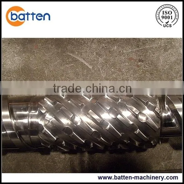 PE film pelleting plastic extruding single screw and barrel