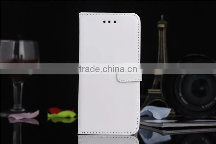 Factory direct selling crystal grain leather mobile phone case for iphone 6
