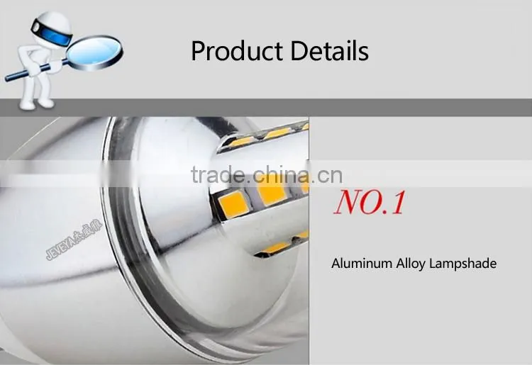 High Brightness Aluminum Alloy 5W LED Bulb Light 220V E14 LED Candle Light