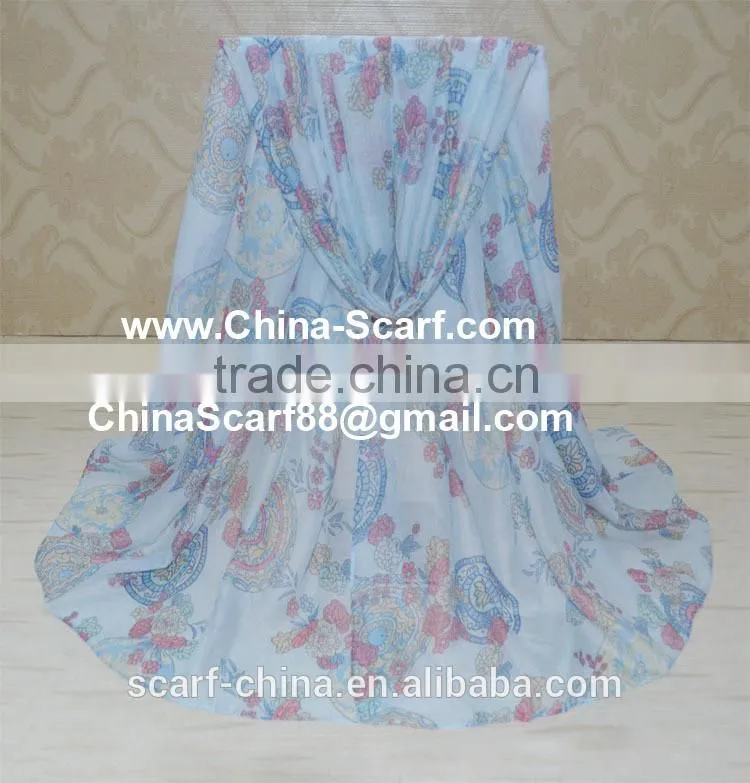 Wholesale viscose flower fashion scarf