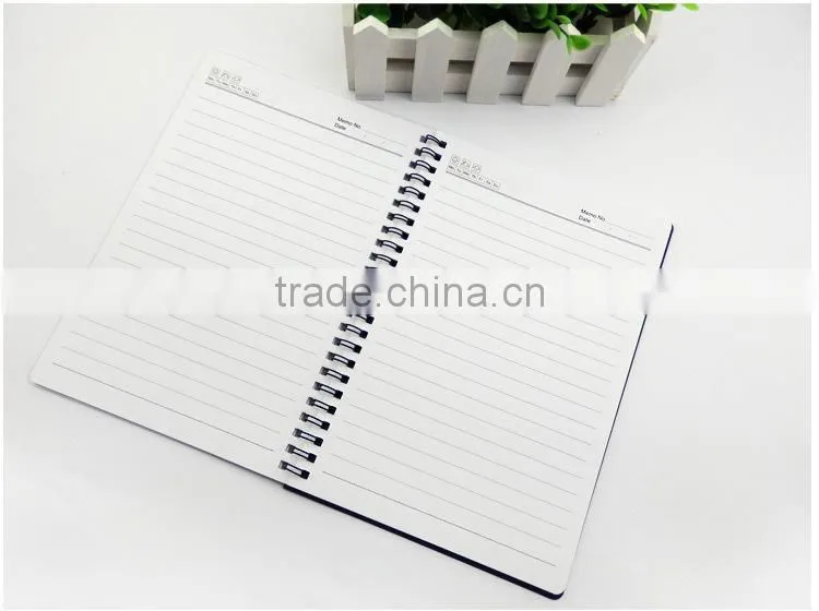 2015 hot sell double cover cheap spiral notebook A7 A6 A5 B5 wholesale