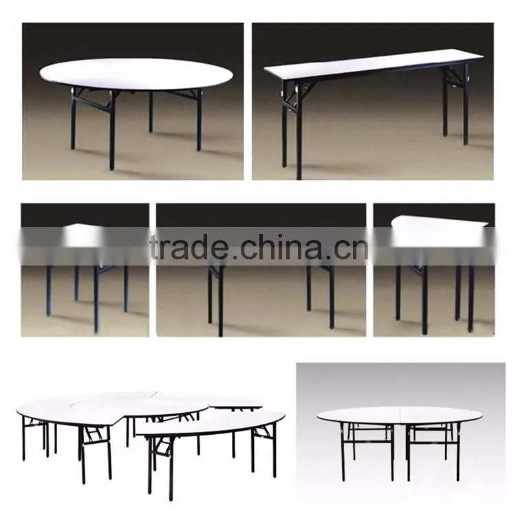 I-003 Best price folded restaurant cafe table with plastic surface