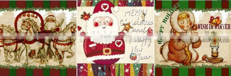 christmas night led light canvas decoration