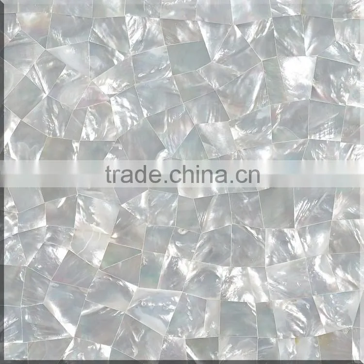 300*300mm Triangular White MOP seamless mosaic Tile