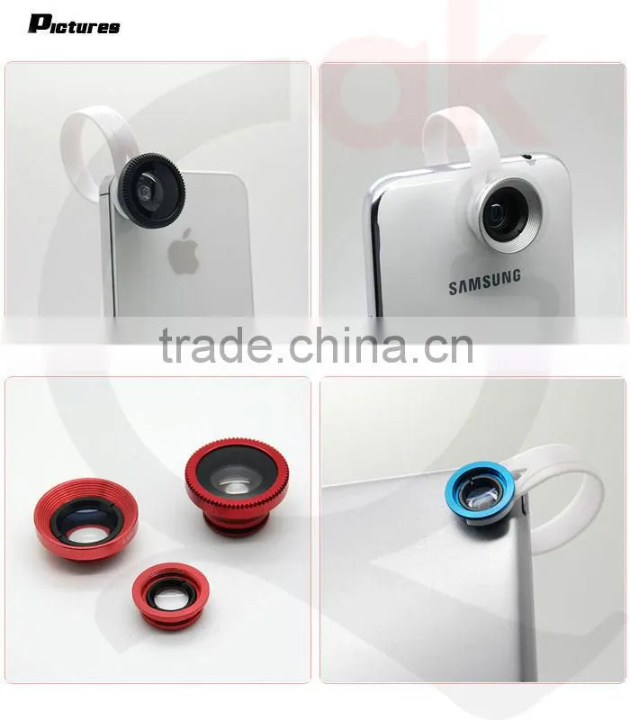 Clip 3 in 1 camera lens cover for mobile phone