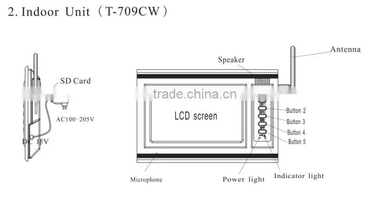 New type 2016 free videos wifi z-wave ip network video door bell with night vision