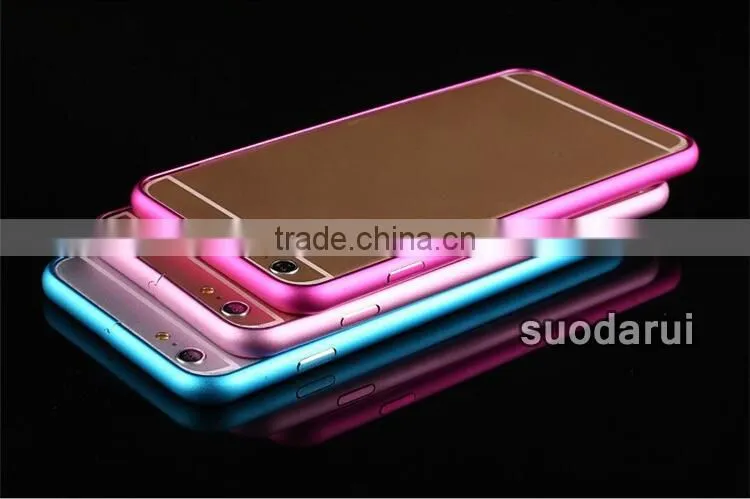 Cell Phone Metal Covers for iphone 6s Colorful Aluminum Frame bumper Case