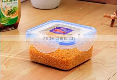disposable food grade 400ml square shape plastic kitchen food container