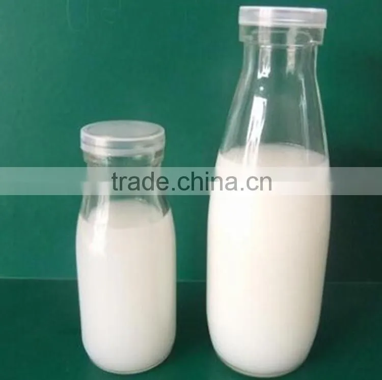 100ml/200ml/250ml/500ml/1000ml bulk glass milk bottles with plastic white lid