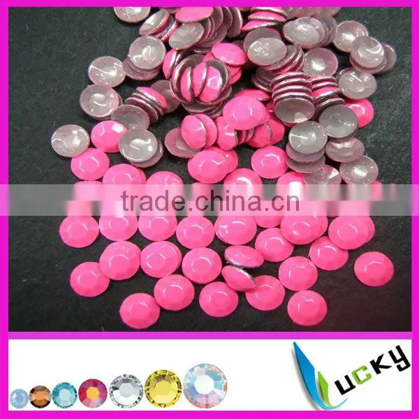 Wholesale !hot fix rhinestuds beads hotfix octagon round amethyst color