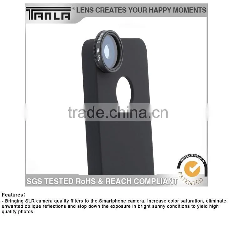 2016 Mobile Mini Optical Glass CPL filter for iPhone 6
