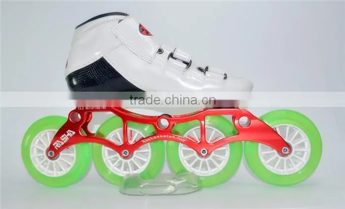 Professional Carbon shell Speed skating shoes inlinr Racing white color skating shoes Inline Skate Shoes Roller Skate