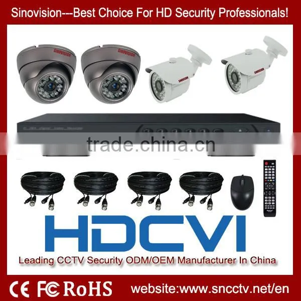 Dahua HDCVI 720P/960P 4ch/8ch standalone cctv camera dvr kit