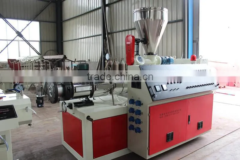 PVC double pipe making line
