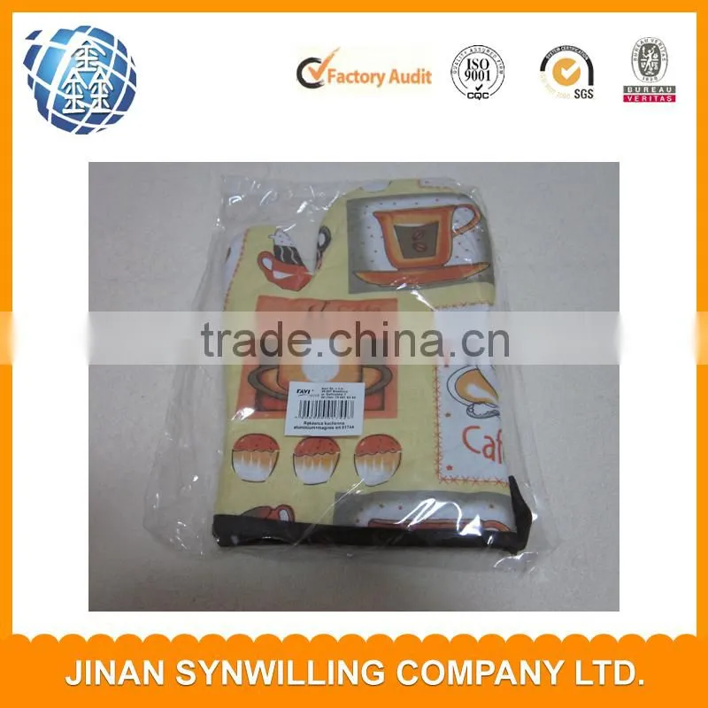 personalized kitchen tool sets 100% cotton oven glove and oven square mat