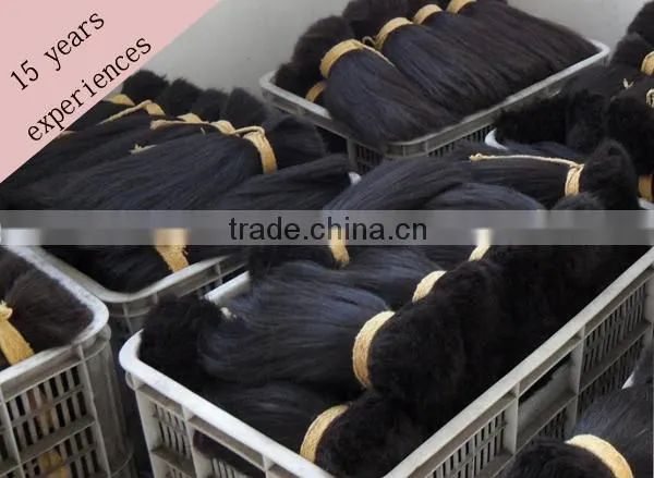 hair material factory chinese non remy double drawn human hair/human hair products/natural hair