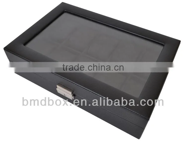 10 slots faux leather watch collection box