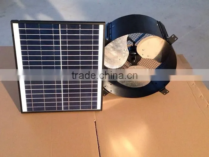15W 14inch solar powered wall ventilators,solar exhaust fan