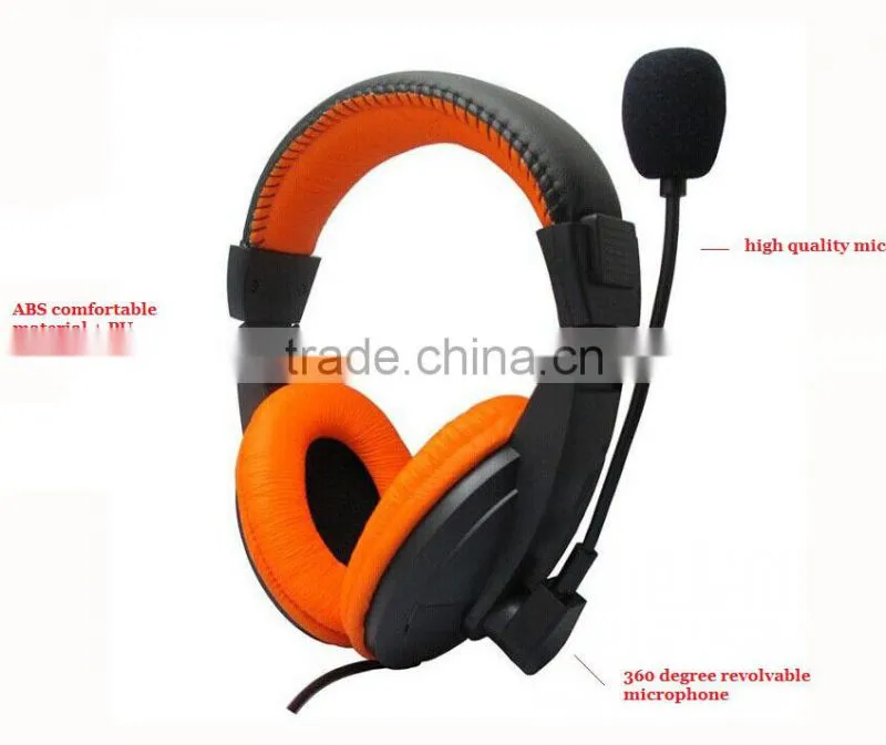 Fashoin powerful gaming headset with mega bass microphone volume control