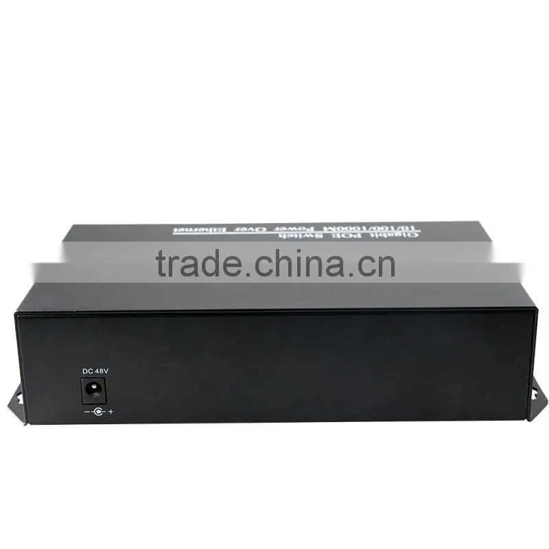 8 port 10 100 1000mbps poe switch with 2 gigabit sfp rj45