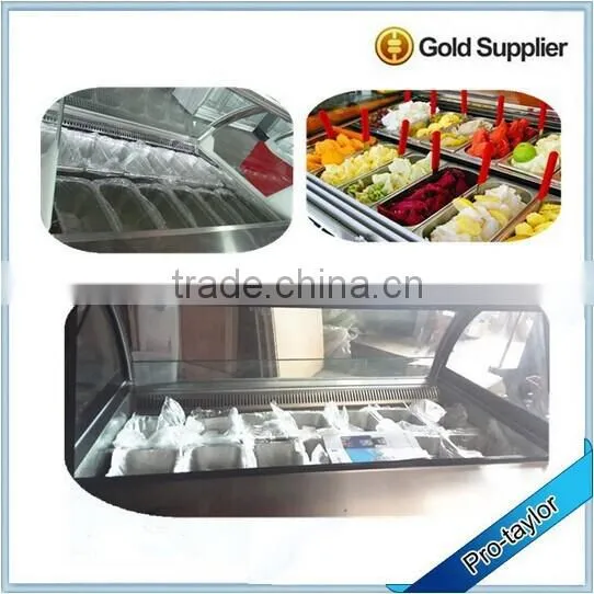 Air cooling ice cream display refrigerators