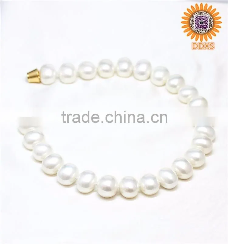 AAAA+ white oval southsea shell pearl necklace