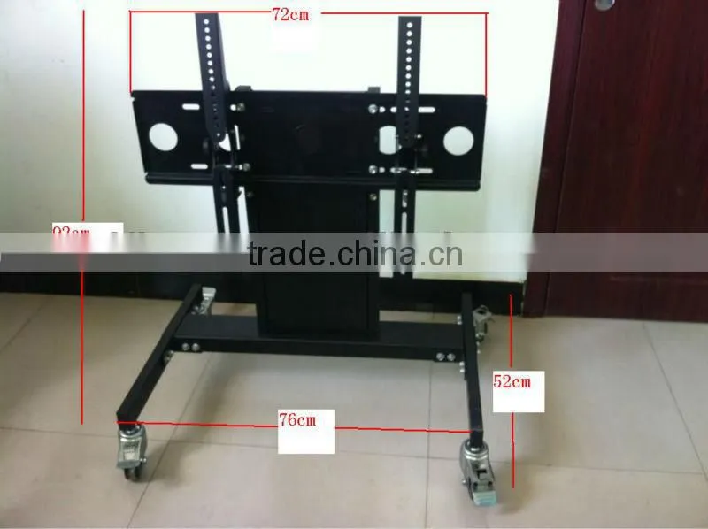 2013 moveable plasma lcd adjustable steel cart TV mount